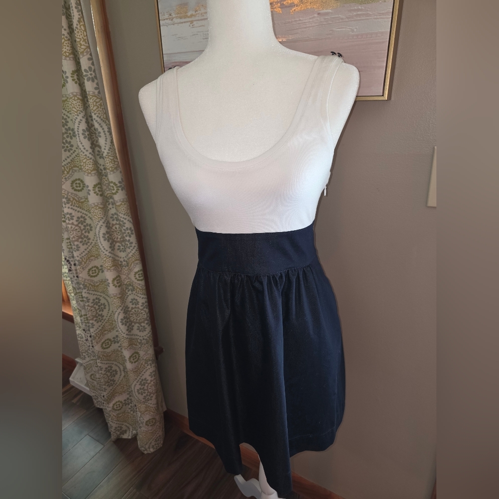 Express White and Black Mini Dress